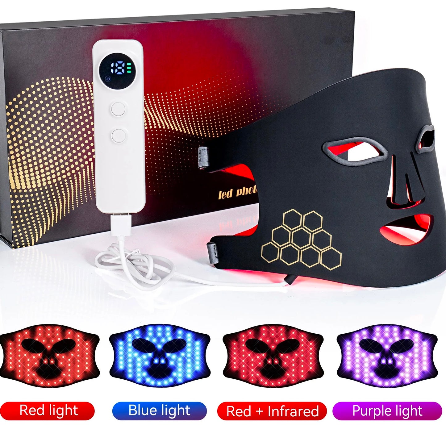 Masque LED visage - Eclat & Peau nette